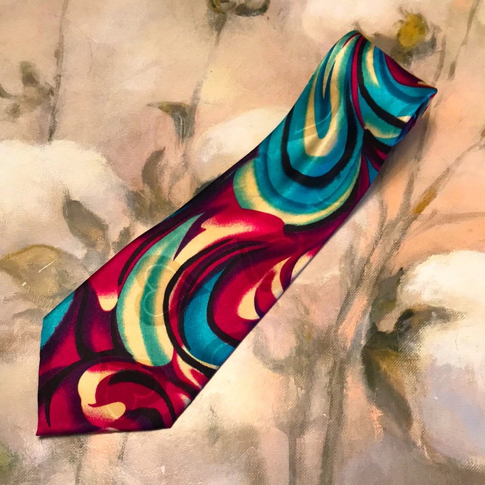 Aries silk tie